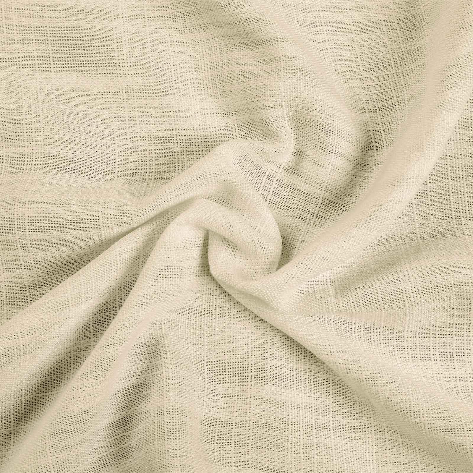 TWOPAGES Kyla Faux Linen Lightweight Curtain Fabric Swatch Booklet - Solid 90% Polyester 10% Linen 230 gsm Durable Skin Friendly