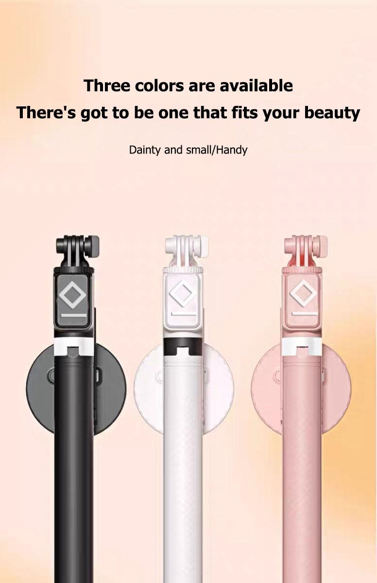 Upgrade 6 in 1 Selfie Stick With Fill Light, 67" Phone Tripod & Wireless Remote Page Turner,Bluetooth Camera Video Recording Remote,Music Control, for iPhone ,iPad ,iOS,Android