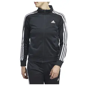 adidas Womens 3-Stripes Jacket Training Athletic Outerwear Casual - Black
