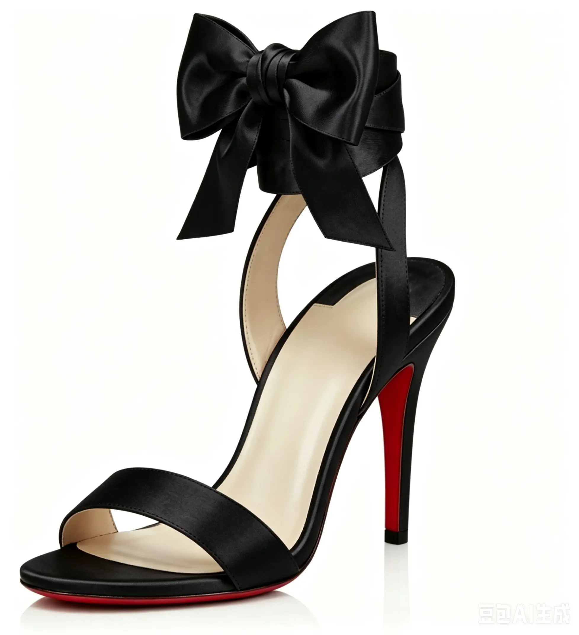 Elegant Satin Tie-Up Ankle Strap Stiletto Heel  Evening Sandals - Open Toe Heels for Women