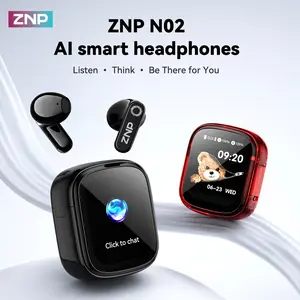 ZNP N02 Smart AI Headphones: AI Conversation,Chat Assistant,In-depth Dialogue,Supports 165 Languages,Waterproof,and Hi-Fi Sound Quality.