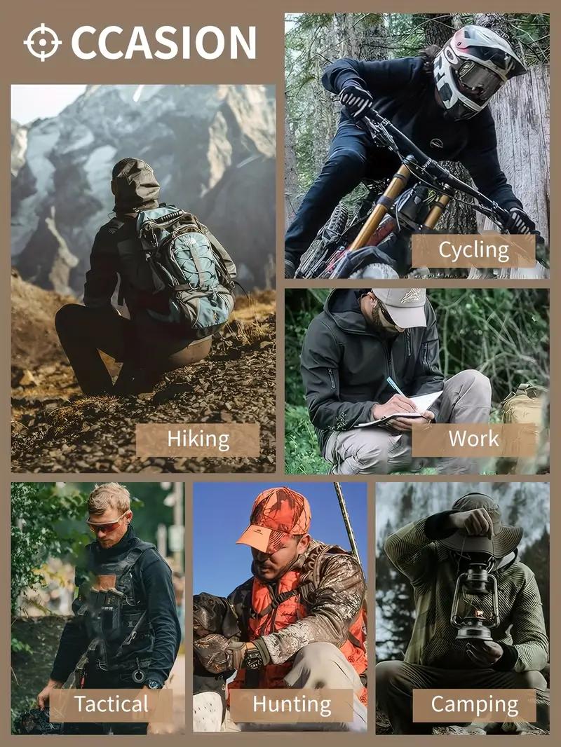 HOMUG Men's Solid Color Tactical Work Pants,230g/m&sup2; new fabric，with Multiple Pockets and Zipper Closures, Durable Outdoor Training Pants, Available in Multiple Colors, Fishing, outdoor activities, work, hiking, camping，Suitable for Spring and Autumn Wear.
