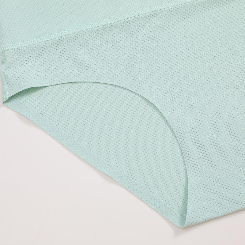 FINETOO 4Pcs Women's  Underwear Smooth Breathable Briefs High Waist Comfort Lingerie Ladies Springtok Stretch Panties Seamless Bridal Womenswear