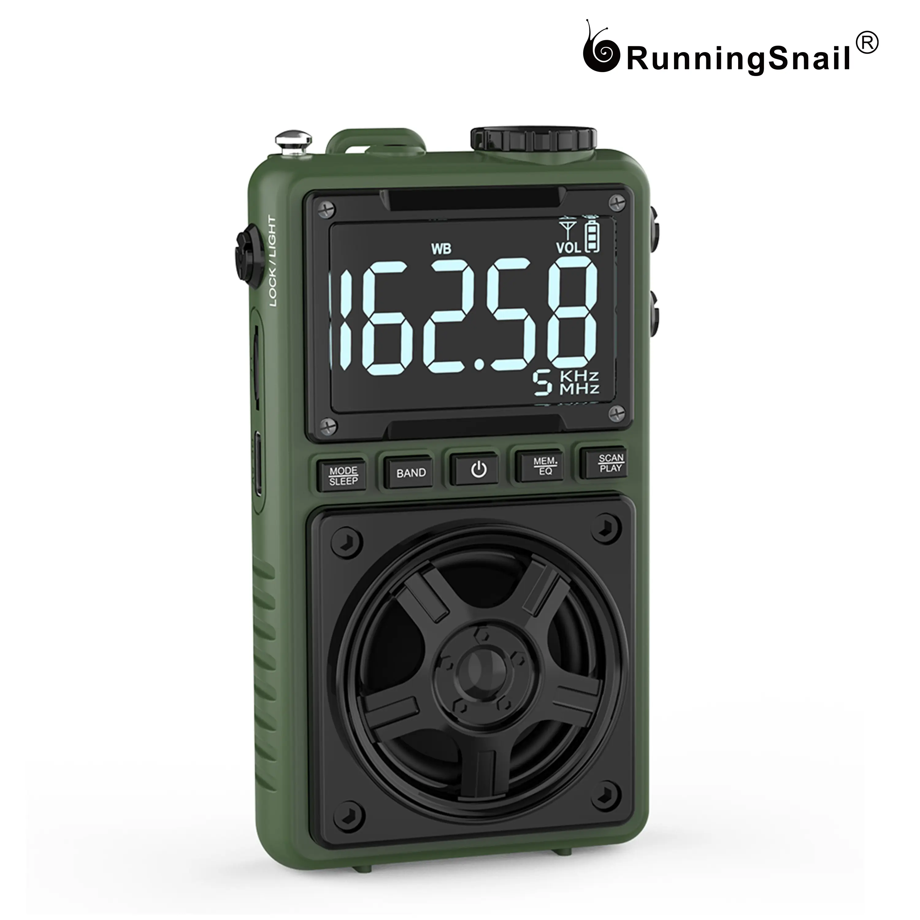 Bluetooth AM FM Shortwave Radio with NOAA Weather Alert,1250mAh Rechargeable Portable Pocket Radio with Best Reception,5W Big Speaker, Digital Tuner and Earphone,Support SD Card and USB MP3 Player, Abs Plastic