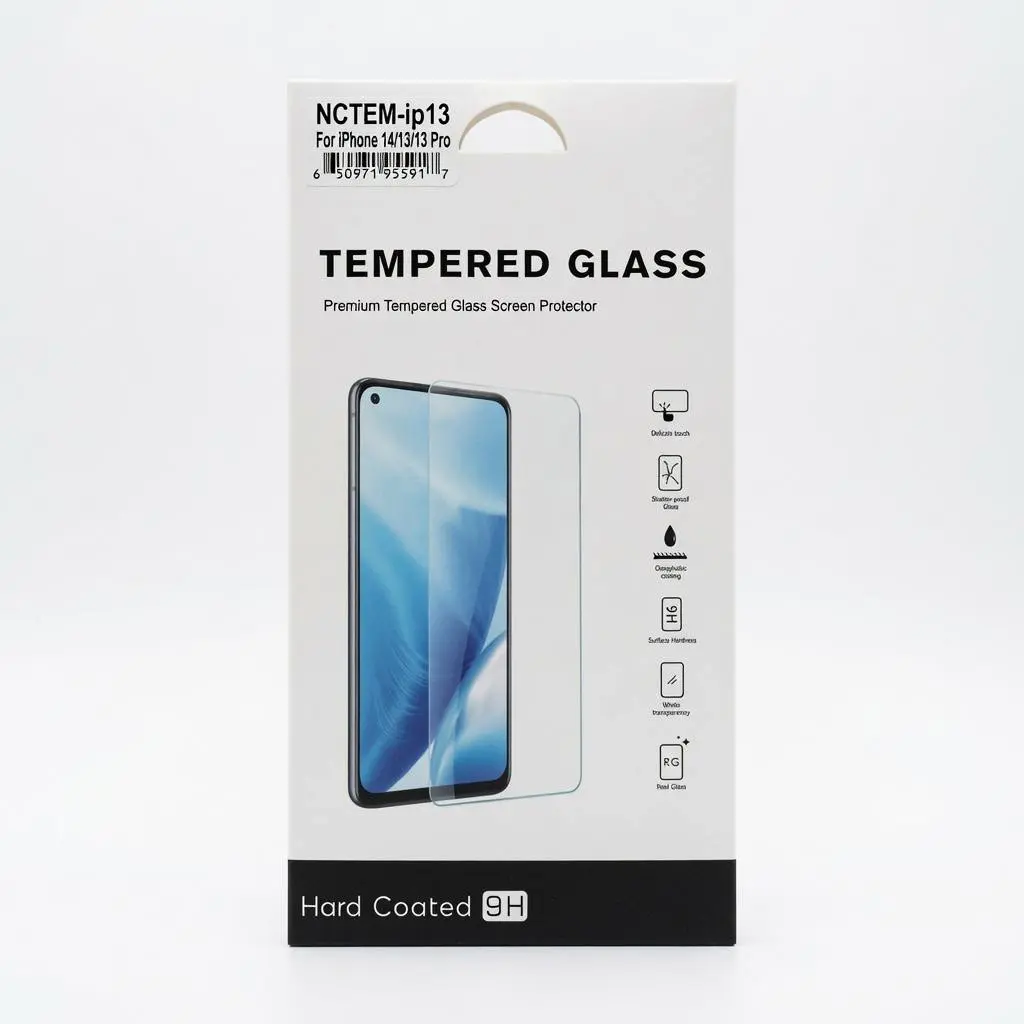 Tempered Glass Cellphone Screen Protector for iPhone 13-13 Pro-14, 9H Hard Coated, Case Friendly, Bubble Free, Anti-Fingerprint Protection Cellphone Accessory Cover, Smartphone, Devices