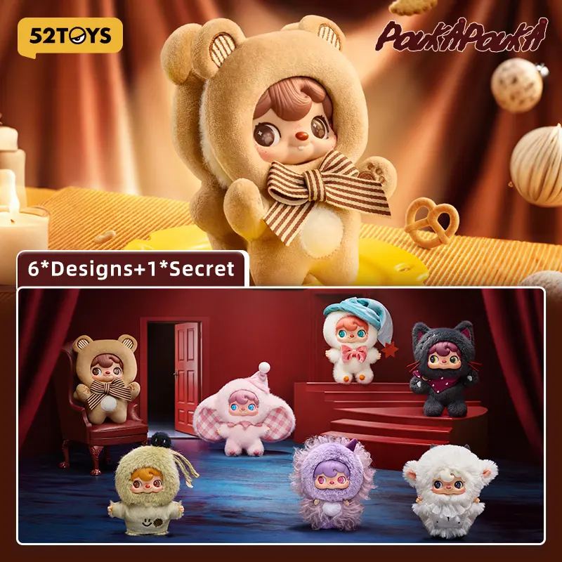52TOYS POUKAPOUKA Me & l Vinyl Plush Blind Box Kawaii Creative Gift Room Decor Desktop Decoration Gift for Birthday Party Sealed Hobby Box