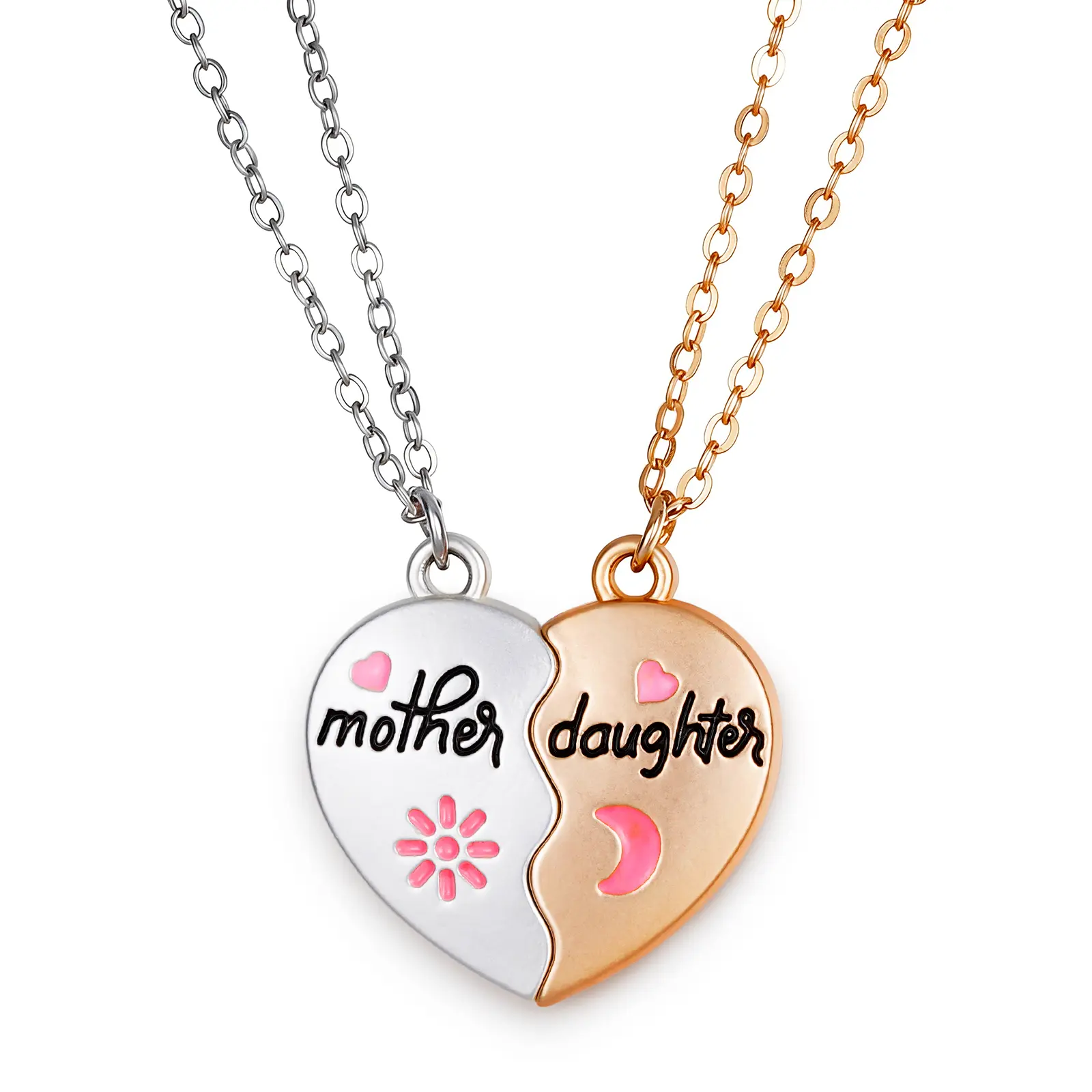 Perfect Mother's Day gift Magnetic Heart Mom & Daughter Necklace – Matching Love Pendant Set, Perfect Gift for Mom, Daughter