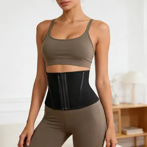Women's Short Torso Waist Trainer – Small Tummy Control Sport Girdle, Hourglass Belly Shaper, Compression Workout Belt