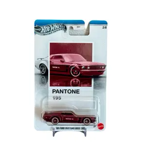 Hot Wheels Silver Series Pantone 195 ‘69 Ford Mustang Boss 302 1:64 Diecast Car Collectible Model Mattel