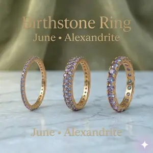Birthstone Ring June Alexandrite Gemstone Ring GIft For Her, Birthday Gift Mother's Day GIft for Mom