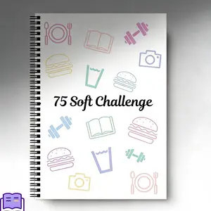 75 Soft Challenge Planner A4, Spiral Habit Tracker & Daily Planner, Weekly & Monthly Productivity Goal Planner
