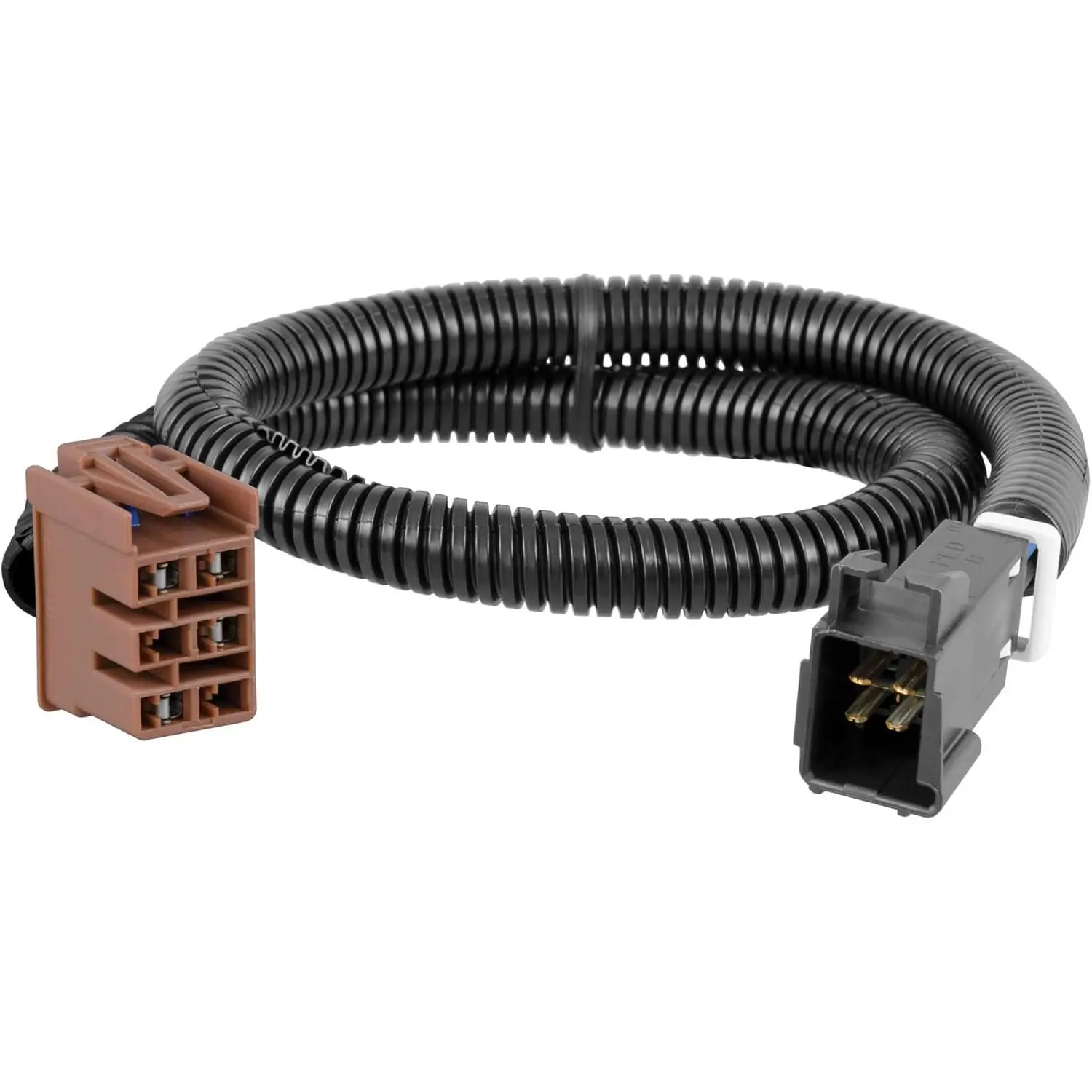 51352 Quick Plug Electric Trailer Brake Controller Wiring Harness with 12-Gauge Wire, Slit Sleeve, 2-ft Length, Heavy-Duty Towing, Towing Brakes Compatibility, Fits Select Chevy/GMC Silverado, Suburban, Tahoe, Sierra, Yukon, Escalade, Hummer