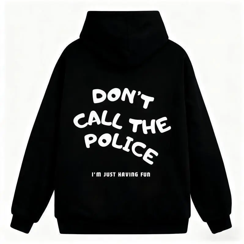 [ graphic hoodies] "Don't Call The Police Biker Hoodie |         Funny & Stylish Motorcycle Graphic Sweatshirt, Comfortable Cotton Fall & Winter Streetwear for Men, Trendy Casual Pullover, Perfect Gift for Riders & Party Wear"