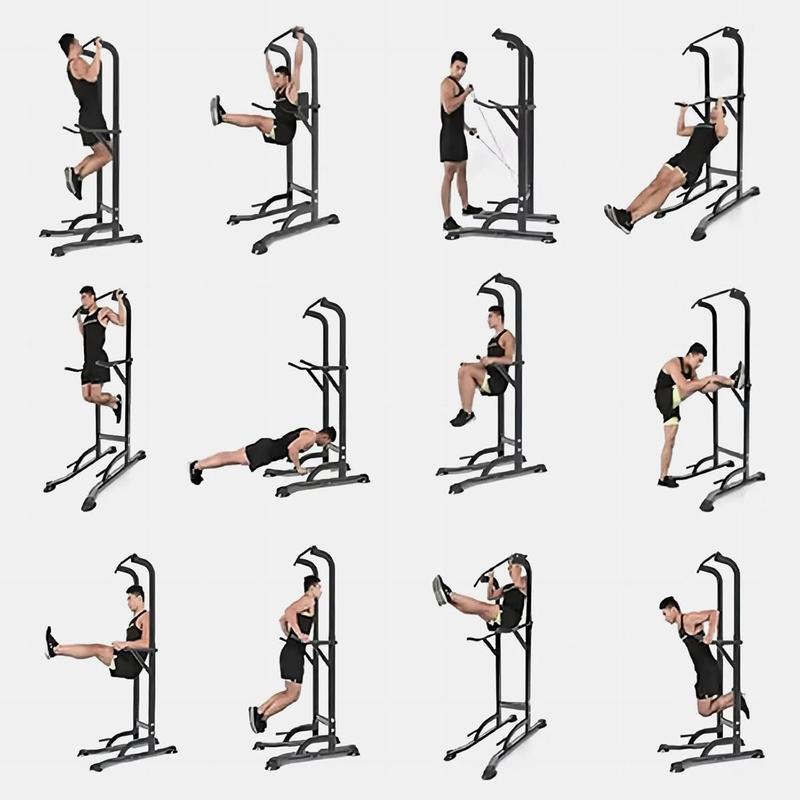 multi-functional Power Tower Pull Up Bar & Dip Station | Multi-Function Strength Training Home Gym Equipment | Adjustable Height for Full Body Workout | 450LBS Capacity multi-functional Power Tower Pull Up Bar & Dip Station | Multi-Function Strength Training Home Gym Equipment | Adjustable Height for Full Body Workout | 450LBS Capacity