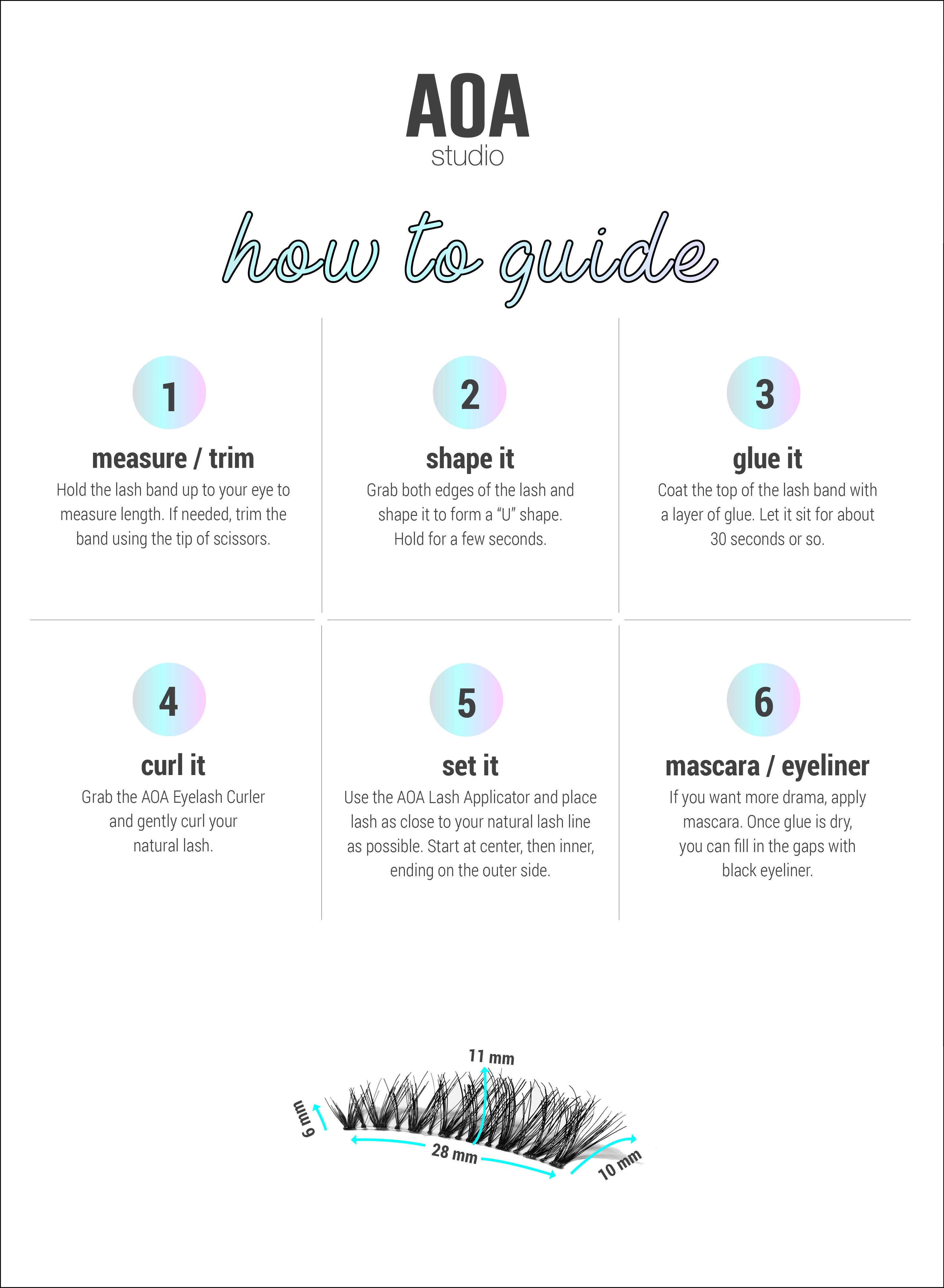 AOA Studio Eyelashes - Scarlette 6-Pack