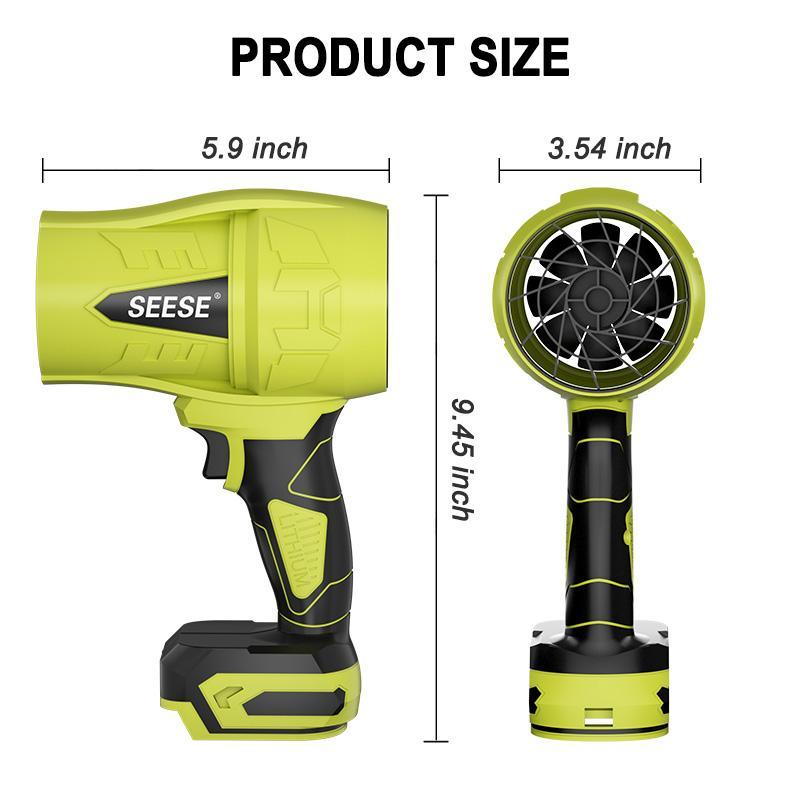 SEESE Turbo Jet Leaf Blower, Violent Fan,Car Drying After Wash,Handheld Snow Blower,Cordless Turbo Power Air Duster,Good Choice For Gifts,Home Improve,Garden Maint