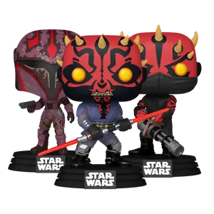 Funko Pop! Star Wars: Maul – Shadow Lord – Maul #828, Rook Kast #829, Icarus #830 (Set)