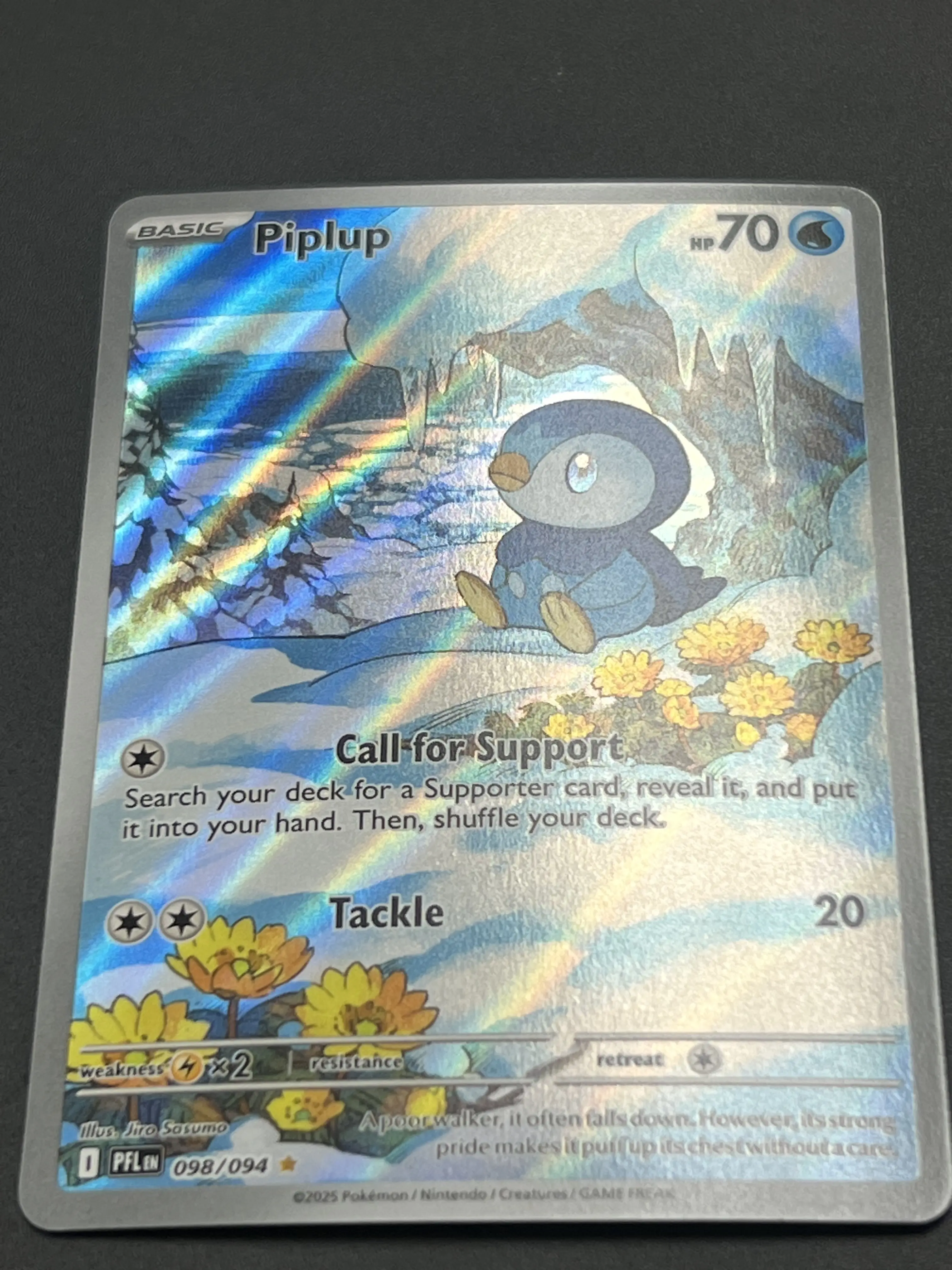 Pokemon Piplup 098/094 Me02: Phantasmal Flames Art Rare