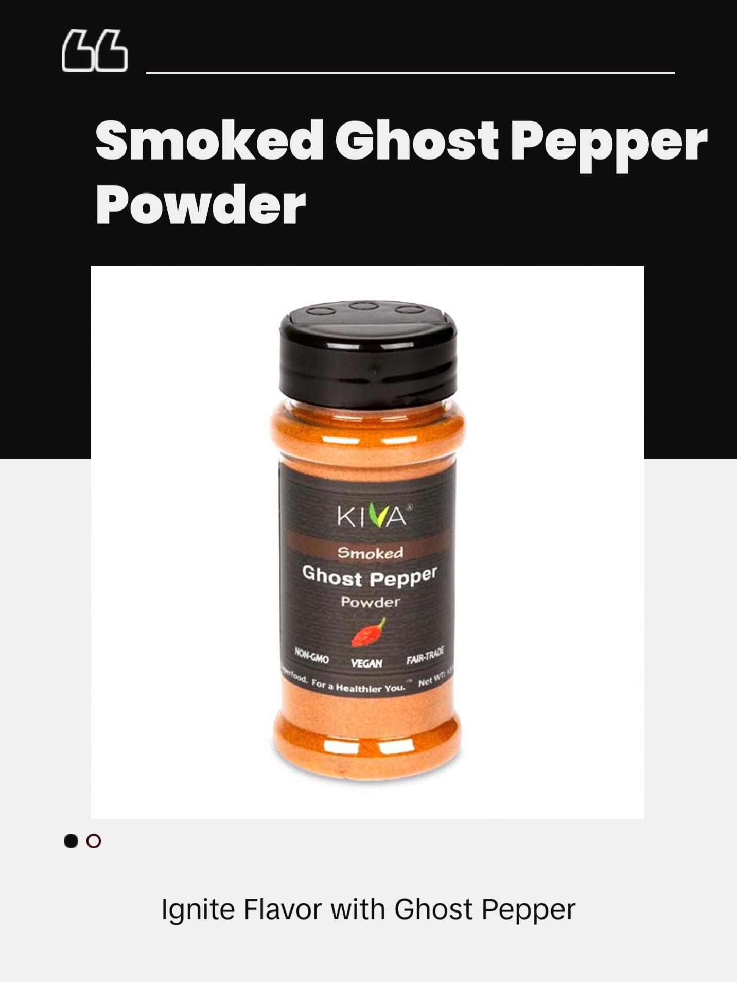 Kiva Smoked Ghost Pepper Powder