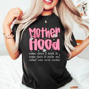 Motherhood Shirt, Mother's Day Shirt, Mother Gift, Retro Christian Mom Shirt, Mothers Day Gift, Mom Shirt, Gift For Mom, Mom Life Shirt Cotton T-Shirt