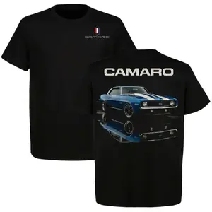 Chevrolet Camaro SS T-Shirt – Classic Car Style Tee, Perfect for Car Enthusiasts Blue Tee