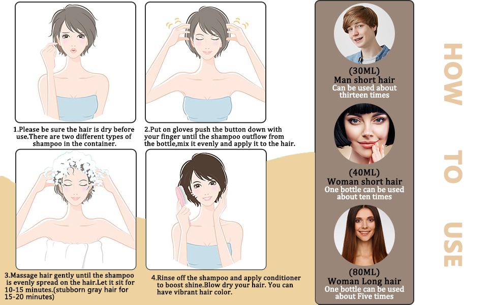 Natural Coffee 3-in-1 Hair Dye Shampoo for Gray Hair, Semi Permanent Instant Hair Color for Women & Men, 100% Gray Hair Coverage with Herbal Ingredients, Safe Natural Champu Para Canas/Shampoo Para Pintar El Cabello, 500ml Haircare Black Natural Coffee 3-in-1 Hair Dye Shampoo for Gray Hair, Semi Permanent Instant Hair Color for Women & Men, 100% Gray Hair Coverage with Herbal Ingredients, Safe Natural Champu Para Canas/Shampoo Para Pintar El Cabello, 500ml Haircare Black