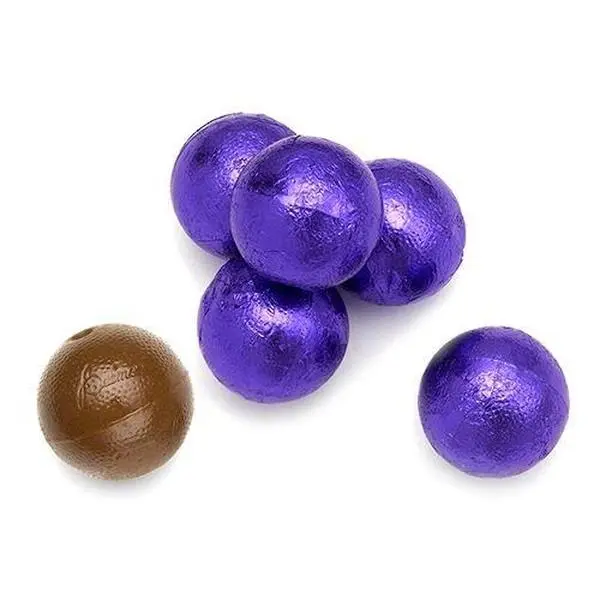 ThayerPurple Foil  Wrapped Double Chocolate Balls 3lbs