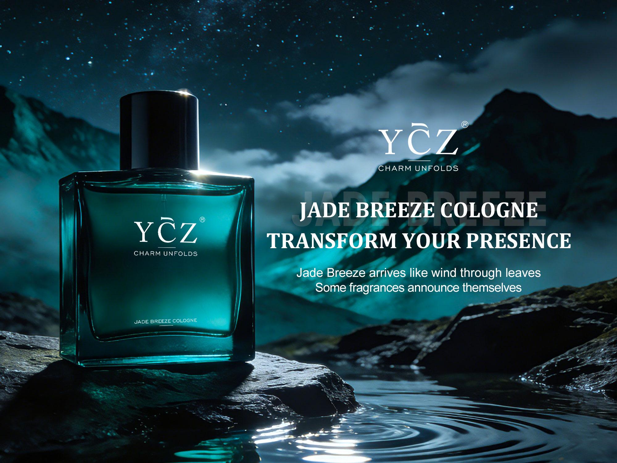 【New Arrival】YCZ Jade Breeze Cologne Eau De Parfum Unisex 50ml Ocean Fresh Scent Premium Aromatic Woody Fragrance with Bergamot Coconut Amber for Him & Her Bold Arabian Perfume Luxurious Gift