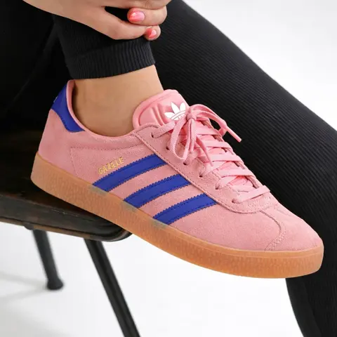 Adidas Gazelle J 'Semi Pink Spark Lucid Blue' IG9153  GS & Women's Fashion Sneaker New