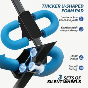 Home Core Training System - Foldable Adjustable Ab Trainer, Knee Support Abdominal Exercise Machine for Home Core Workout