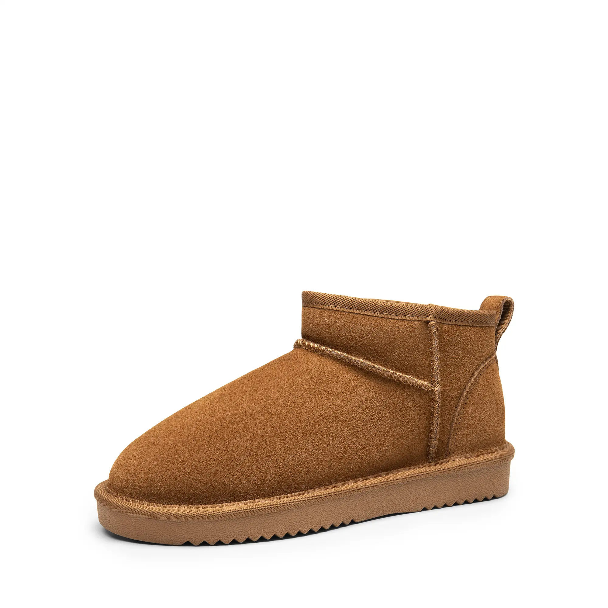 Dream Pairs FuzzyClassic Mini Ankle Snow Boots – Genuine Suede, Water-Resistant, Memory-Foam Slip-On Warmth, Shoe, Footwear, Women, Shoes,shoes for back to school,back to school shoes