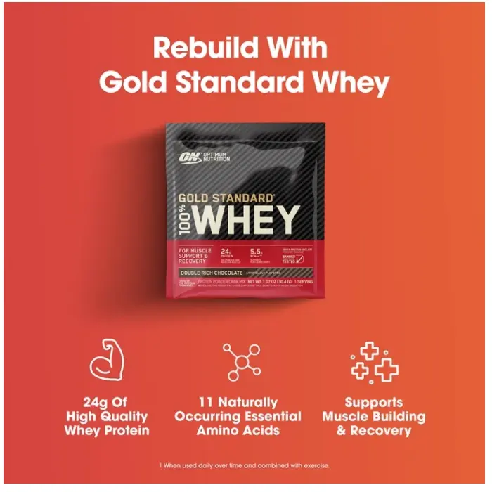 Optimum Nutrition Fitness Starter Kit - 9-Packet Sample Size, Includes Gold Standard 100% Whey Protein Powder, Amino Energy, Micronized Creatine