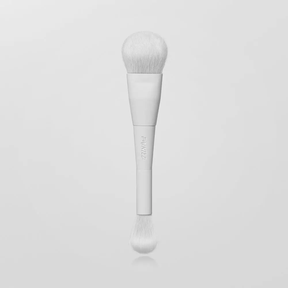 Painted J15 Dual Ended Blush Brush For Super Pigmented Cream Makeup and Blended Powder Makeup Application