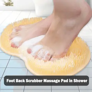 1 count Shower Foot & Back Scrubber, an aid for achieving a deeper clean in the shower
