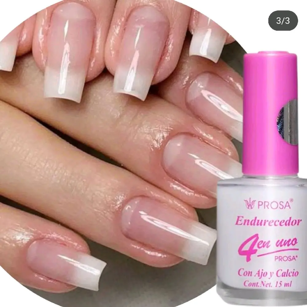 Prosa Nail Hardener 4-in-1 Endurecedor with Garlic & Calcium 0.5 fl oz Fortifying Formula for Strong Healthy Nails