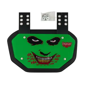 HaHa Glossy Football Back Plate - Lower Back Protection for Shoulder Pads - Back Bone Protector Shield Backplate for Youth & Adult