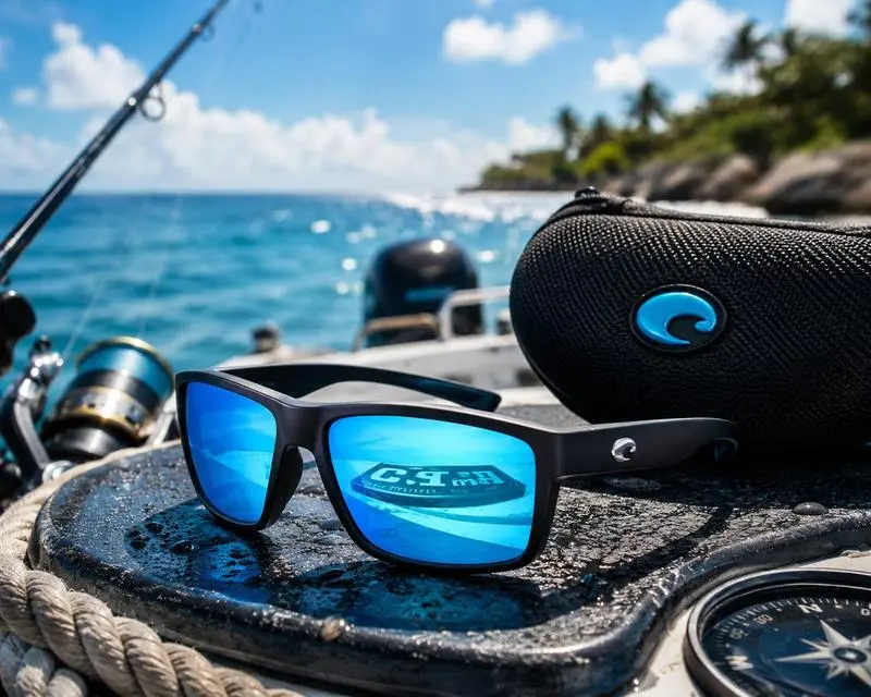 Costa Rinconcito 580p Gradient Blue Frame Polarized Lenses New