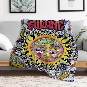 Winter Blanket Sublime Sun Fluffy Soft Blanket for Beds Bedspread Furry Sofa Throw Fleece Custom Nap Home Decor Christmas Birthday Mothers Day Gift Halloween Christmas Gift