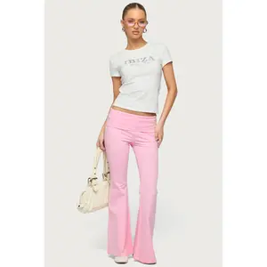 Petite Naomi Foldover Flared Leggings