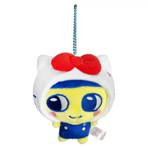Tamagotchi X Sanrio Mamekichi Hello Kitty Cosplay Plush Mascot Keychain