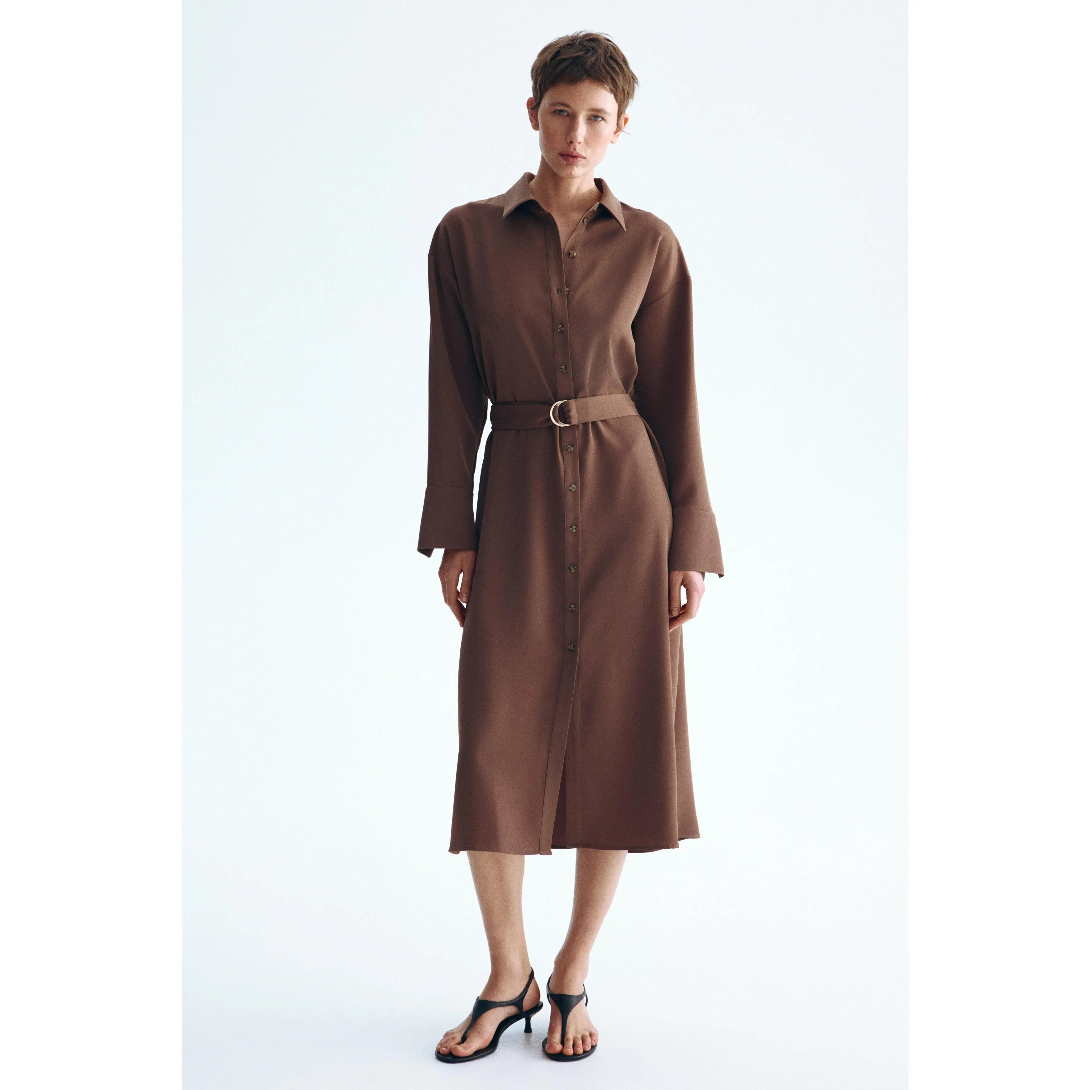 H&M Belted shirt dress - TikTok Shop