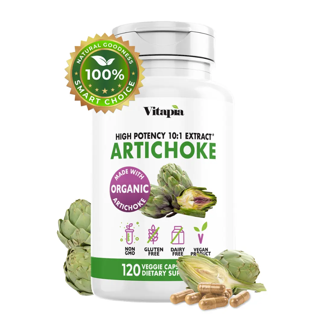Vitapia Organic Artichoke Leaf 10:1 Extract - Rich in Antioxidants - Supports Liver Detox & Bile Production, Gut Health & Digestion, Heart Health