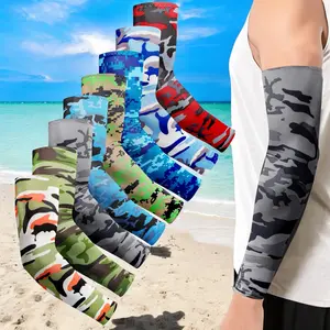 Celectigo Sun Protection Outdoor Arm Sleeves - 8 Pairs UV Breathable Camouflage Arm Cooling Cover Sleeves, Hike Run Summer Accessories,protection arm