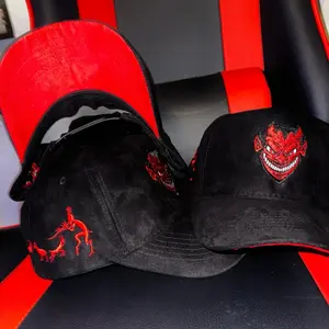 Exclusive Diablo Rojo Snapback Hat- Black/Red visor Cotton Cap