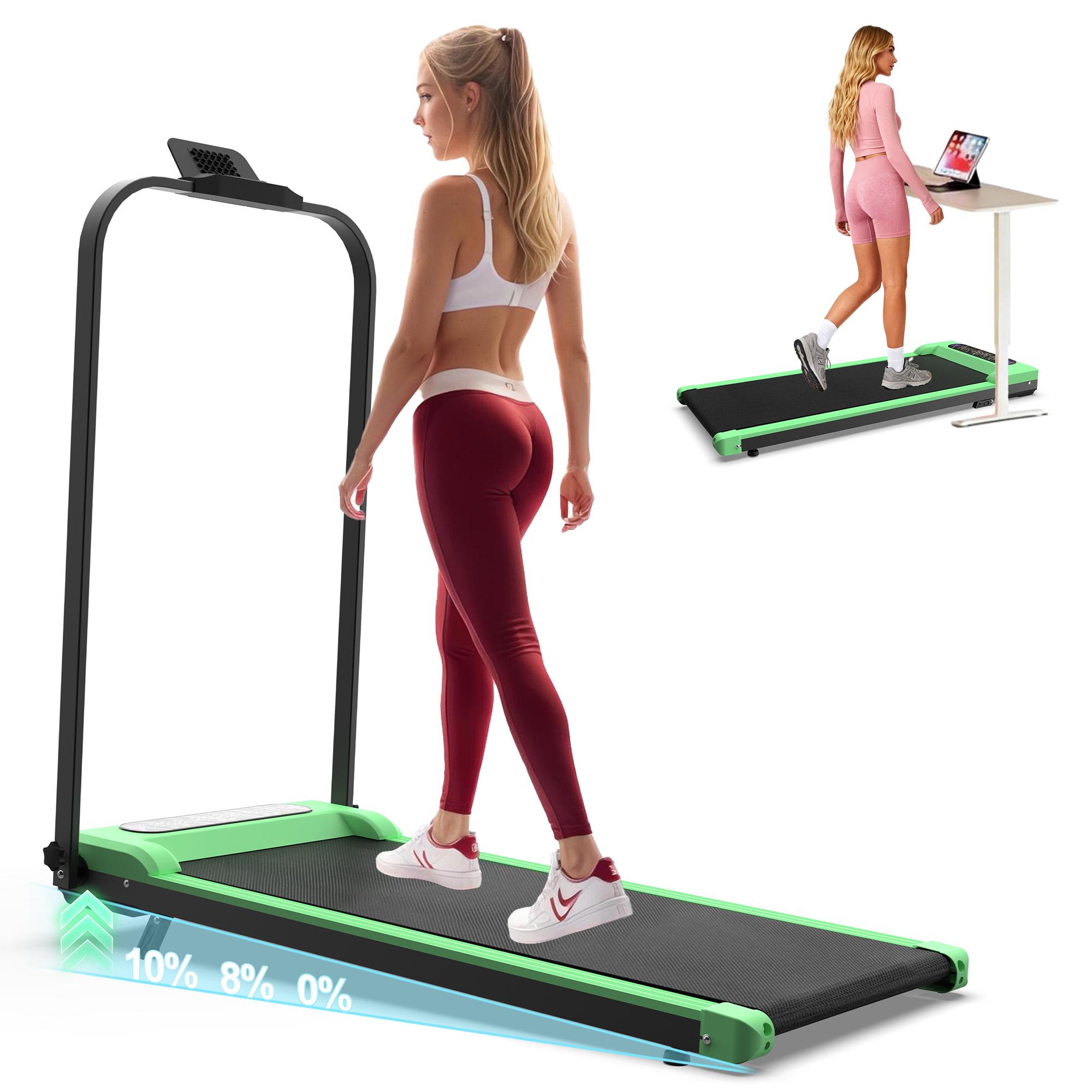 【SAVEYOUR】Folding Treadmill 2 in 1 Walking Pad,Under Desk Treadmill, Foldable Portable Treadmill with Handle Remote Control LED Display, Walking Jogging Machine for Home Office Use