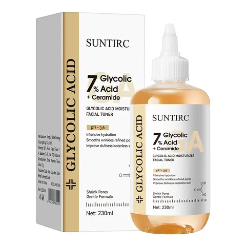 7% Glycolic Acid Exfoliating Toner - 7% Exfoliate Boost, Daily Use, Anti-Wrinkle, Pore Minimizer, Hydrate, Moisture-Rich Formula for Adults, Acne Care, Smooth Even Skin Tone (All Skin Types)