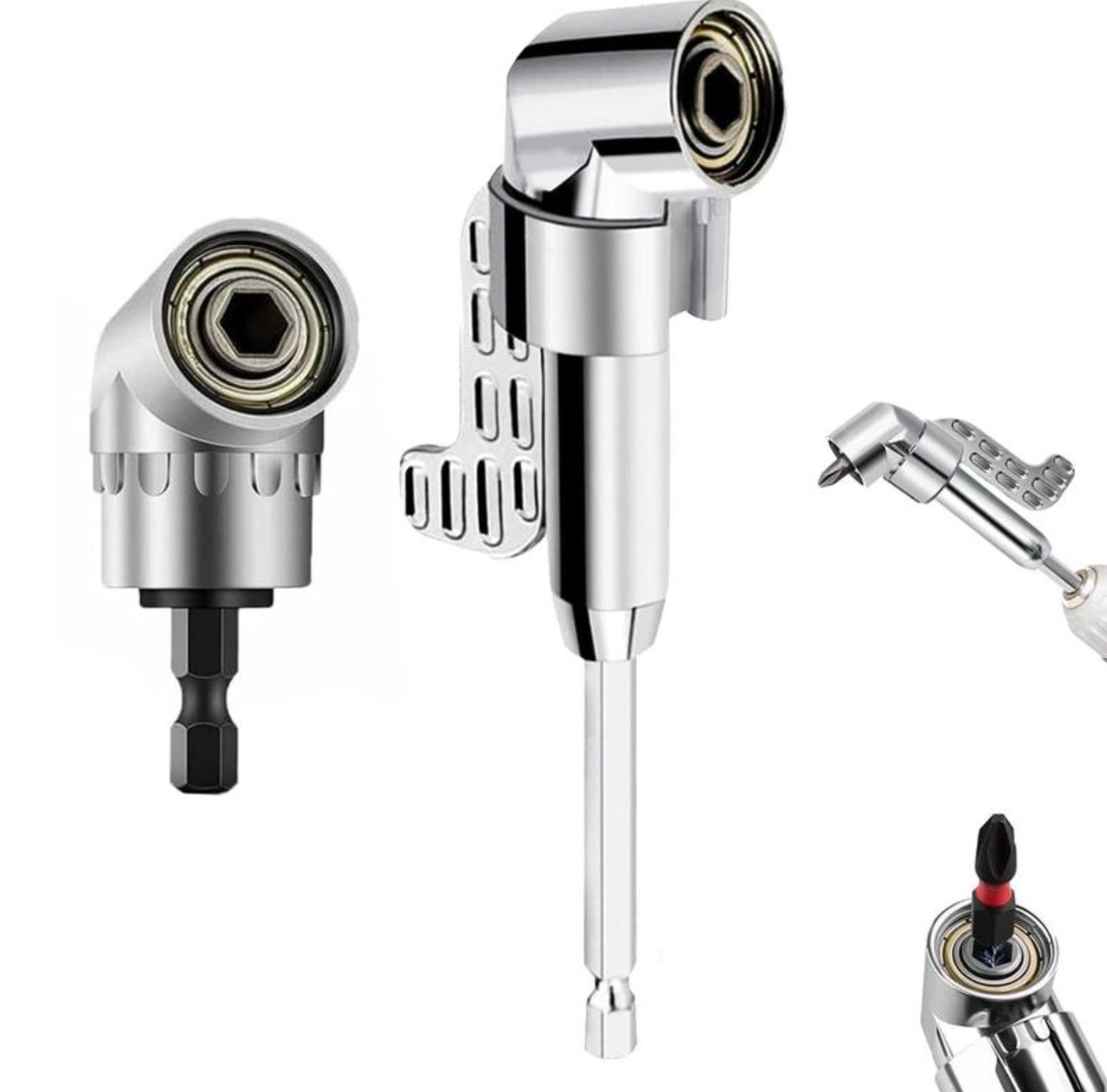 Corner Angled Screwdriver Drill Adapter Screwdriver Batch Wrench Driver Bending Batch Hand Repair Tools Drill Extension Screwdriver Connector-YY0