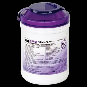 Unimed Super Sani-Cloth Germicidal Wipes, 6" x 6-3/4", Tub Of 160 Wipes