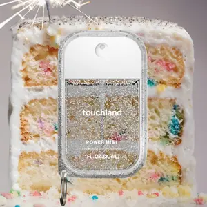 Touchland Confetti Cake Set, Confetti Cake Power Mist Hand Sanitizer & Frosted Sparkle Hand Mist Case