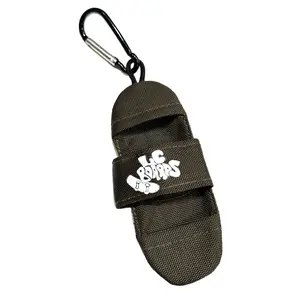 LC BOARDS FINGERBOARD STRAP BAG KEY CHAIN HOLDER GREEN LC BOARDS FINGERBOARD STRAP BAG KEY CHAIN HOLDER GREEN